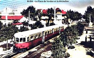 Blida - Place de Verdun et la Micheline